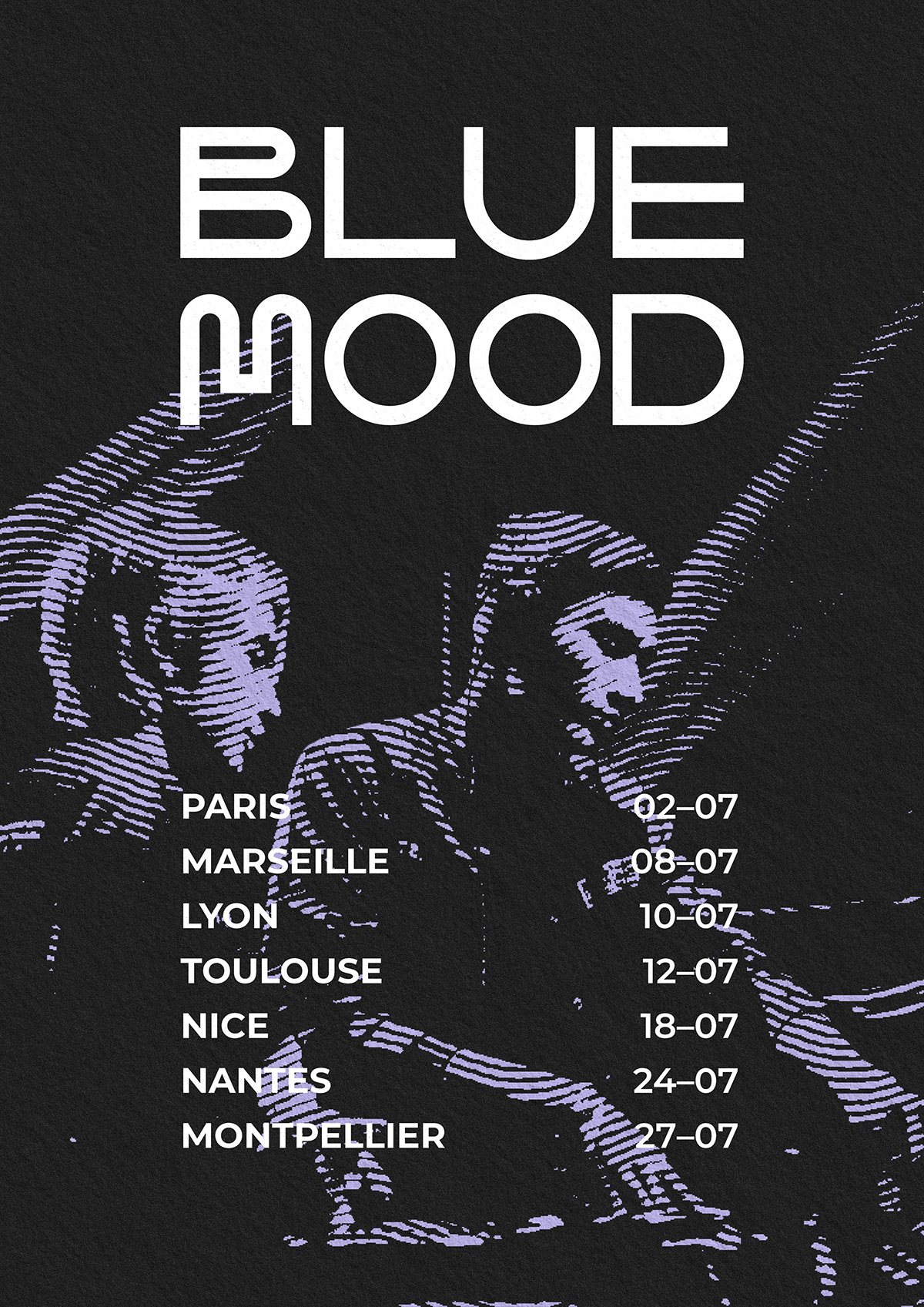 Affiche de tournée Blue Mood