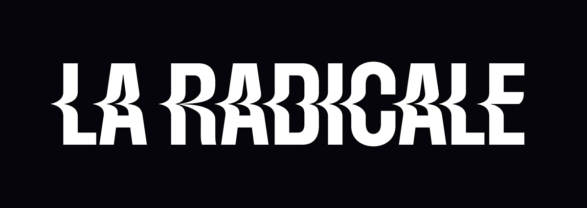 Logo La Radicale - blanc sur noir