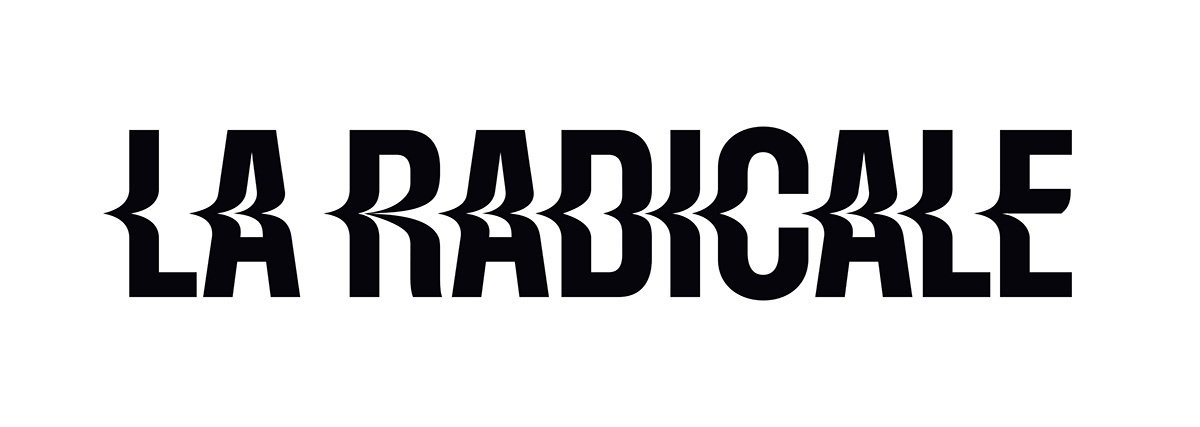 Logo La Radicale - noir sur blanc