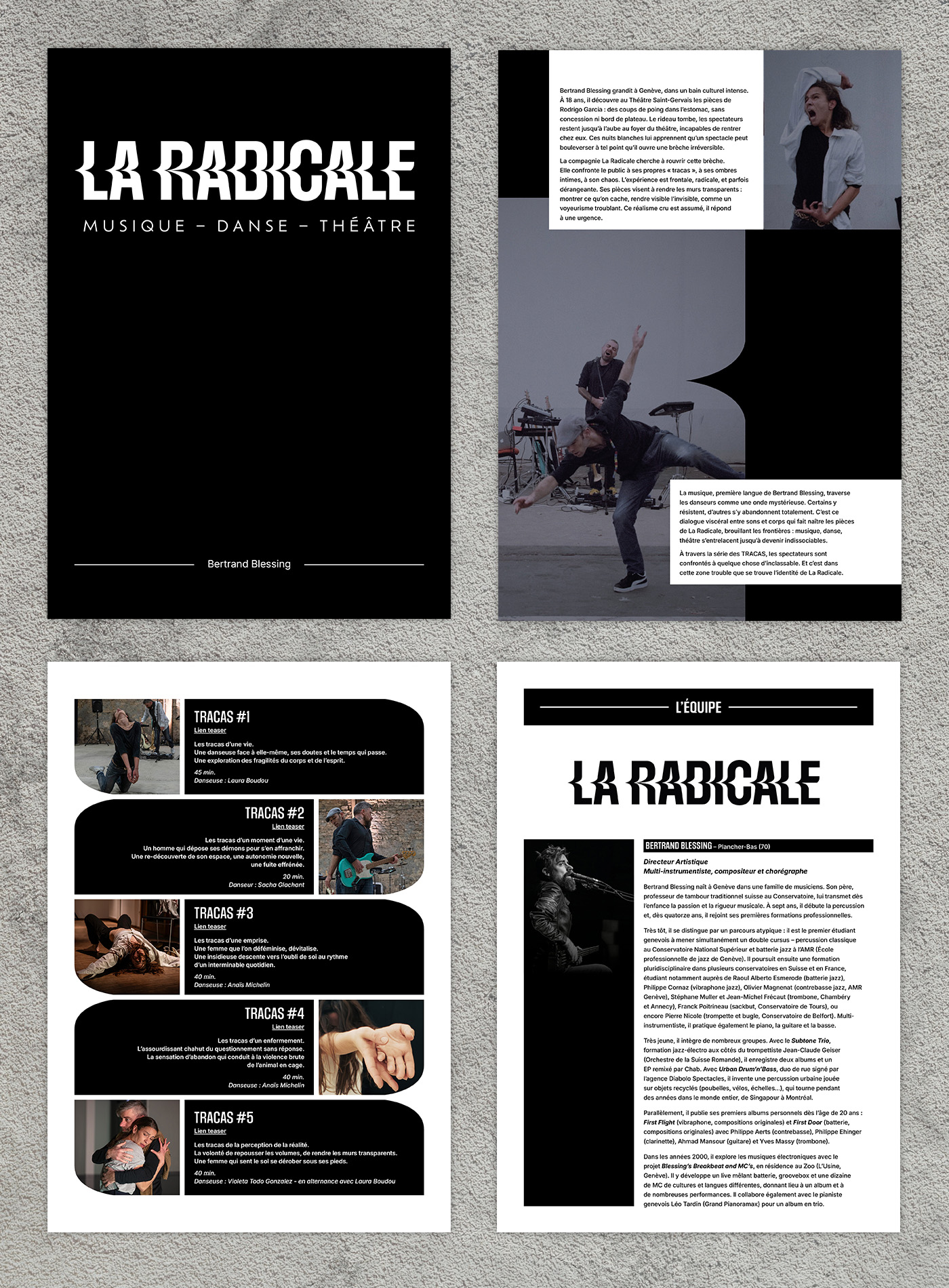Pages du dossier de presse La Radicale