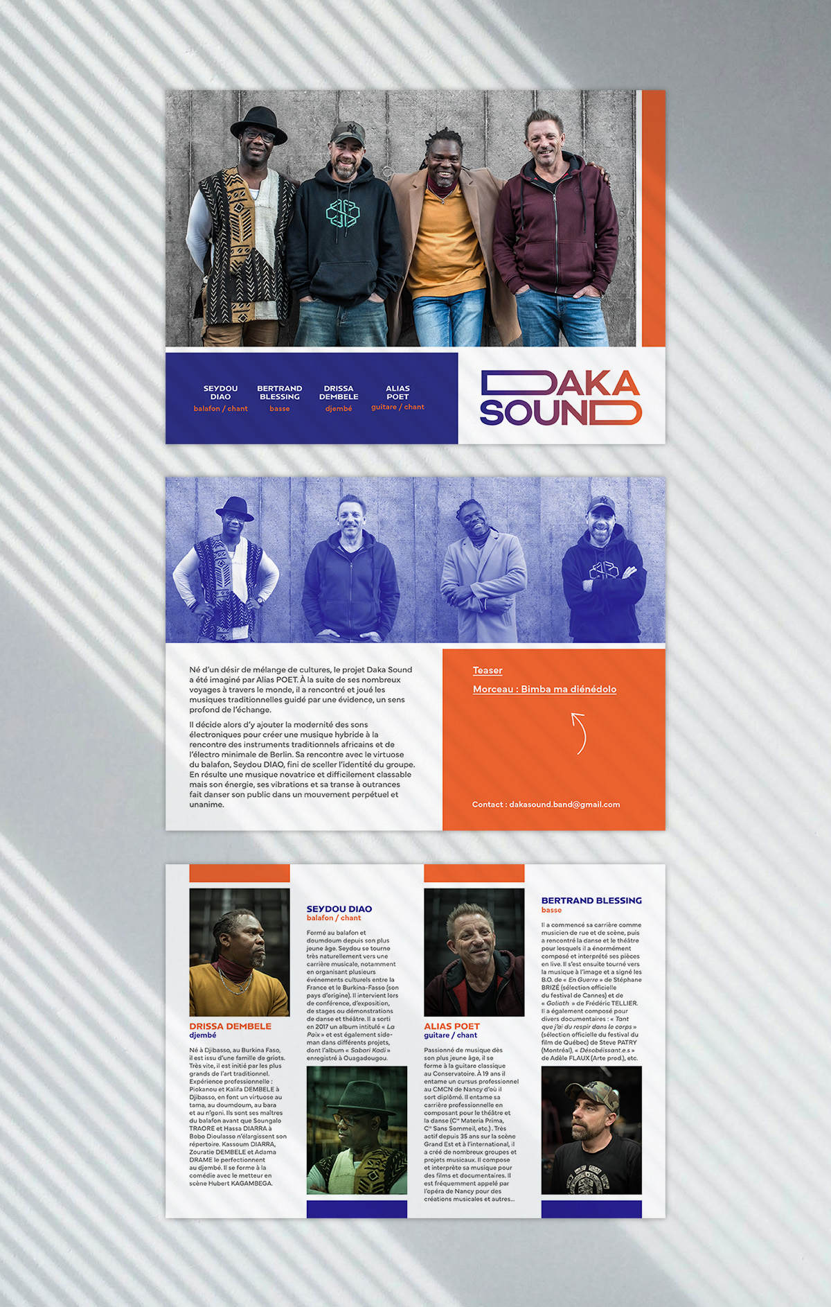 Pages du dossier de presse Daka Sound
