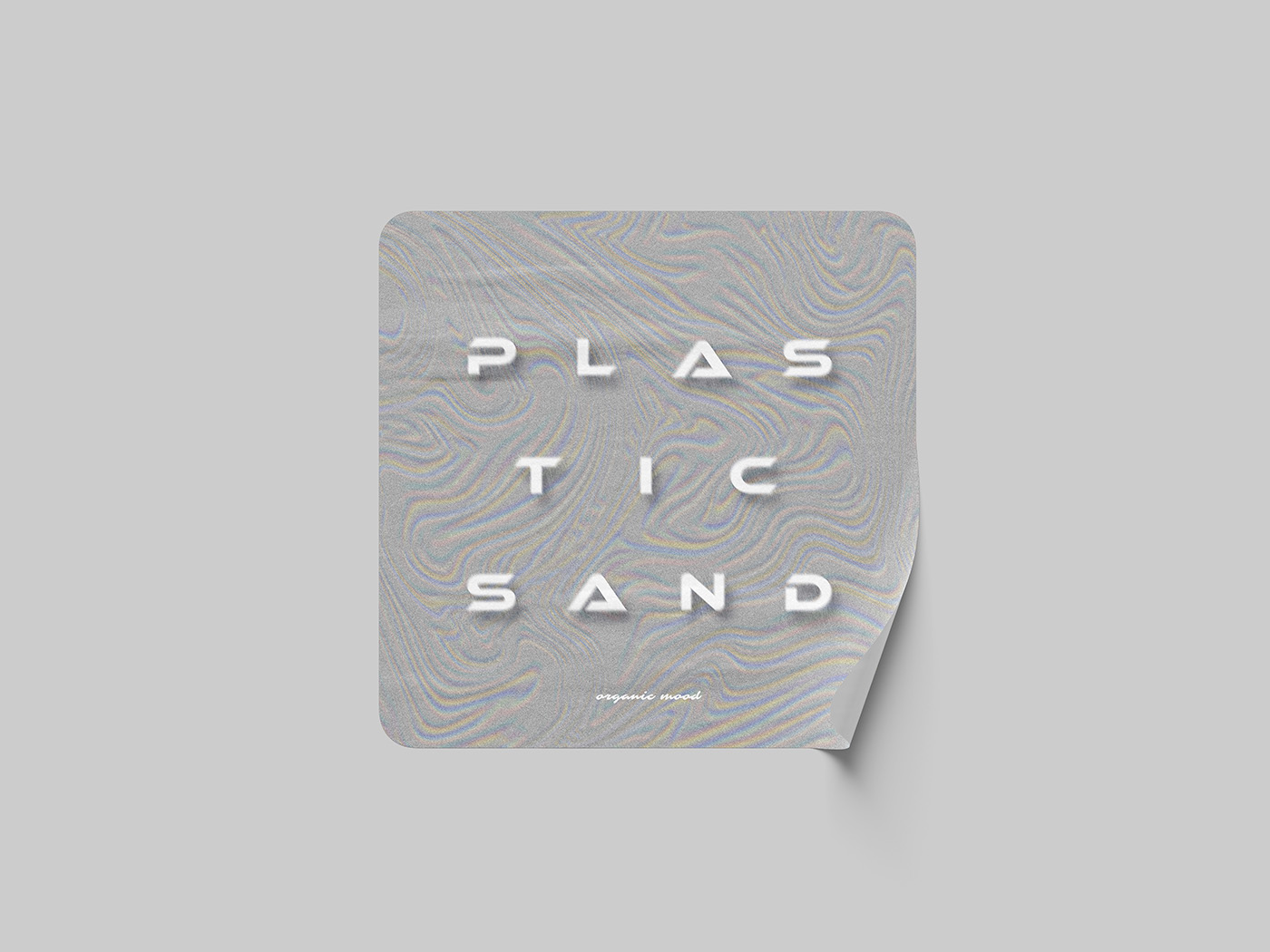 Sticker Plastic Sand