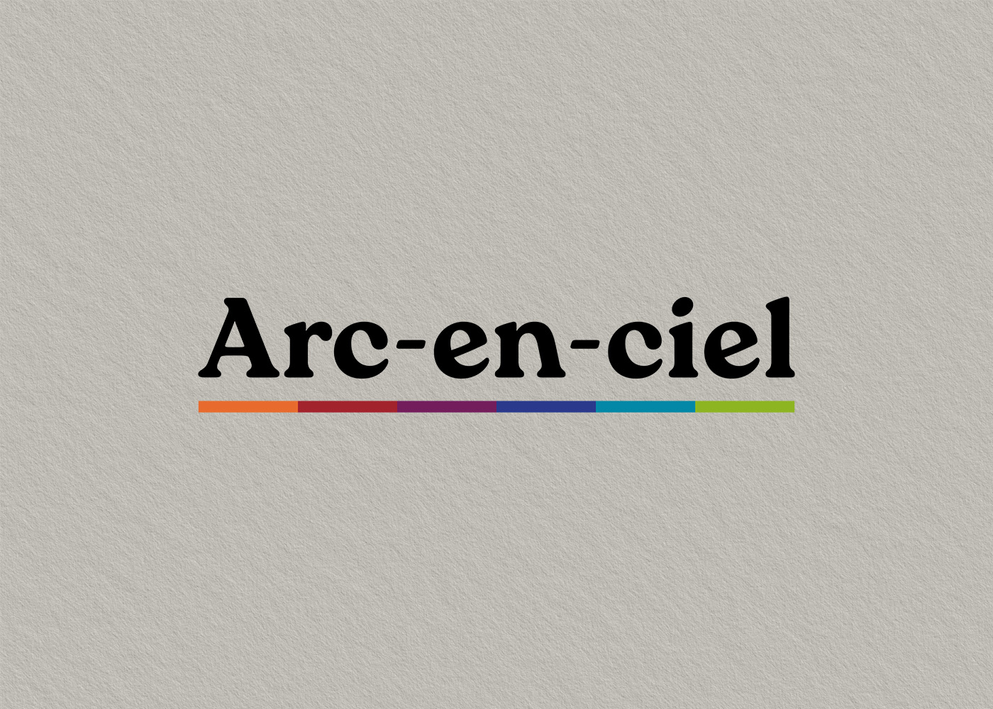 Logo Arc-en-ciel noir